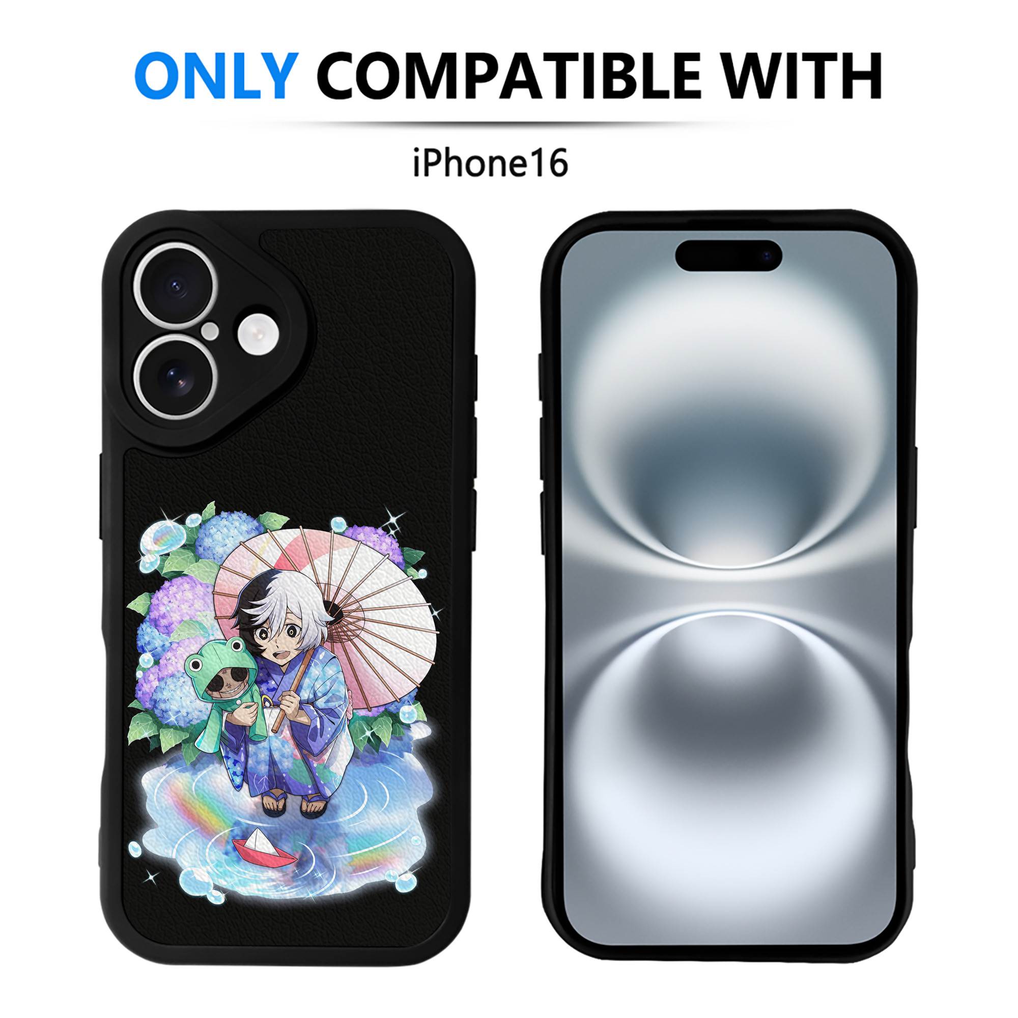 （画像用） 文豪ストレイドッグス Bungo Stray Dogs 【iPhone 16シリーズ対応】シリコンスマホケース（レザー調） 材質：シリコン